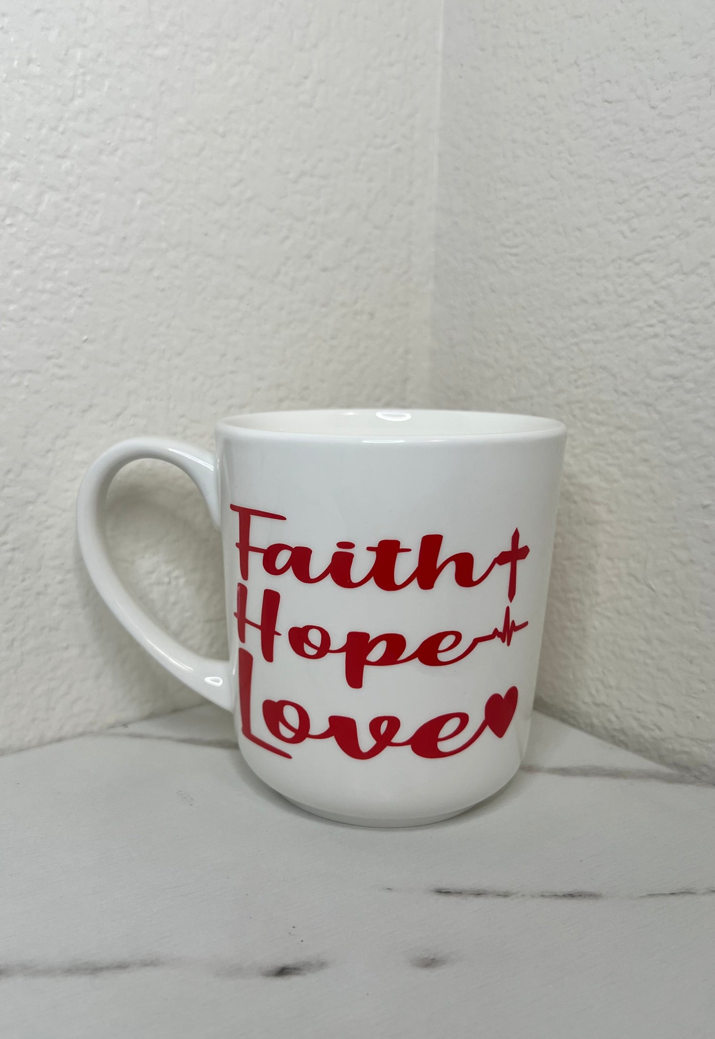 16 oz. "Faith Hope Love" Hot Color Changing Mug