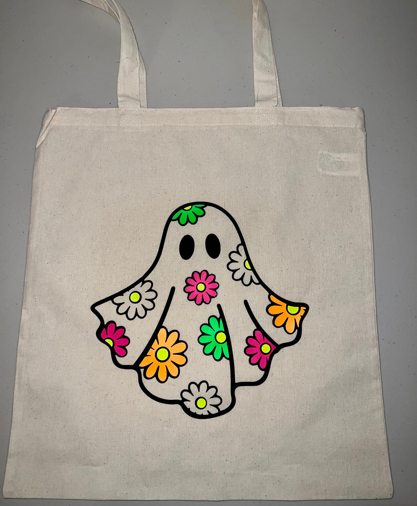 Custom Flower Ghost Tote Bag